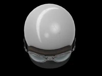 vintage bowl helmet 3D model