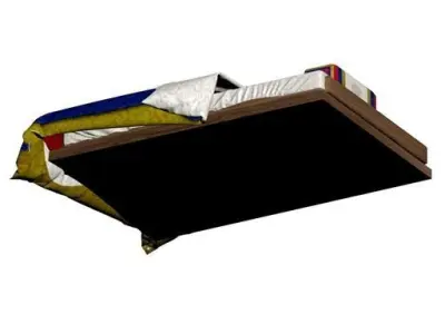 Korean Traditonal Bed 3D model