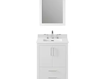 OVE Bellezzo 24 Combo White Vanity 3D model