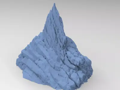 Dark Horror Cliffs 5 3D model