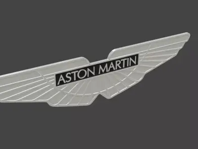 aston martin logo 3D model