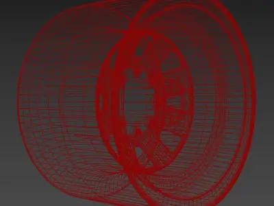 Offroad Steel Rim 3D model