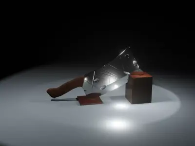 Game ready cleaver lvl1 Low-poly 3D model