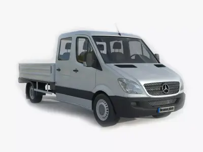 Mercedes Benz Sprinter Double Cab Pickup 3D model