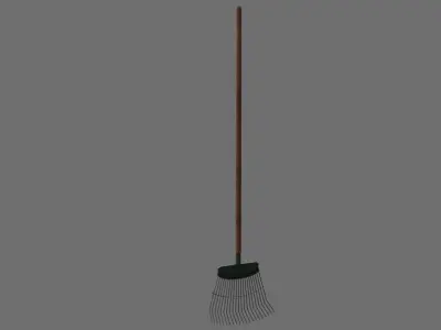 Rake 1B Low-poly 3D model