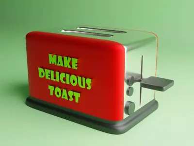 Simple toaster  3D model