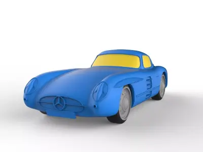 Mercedes-Benz 1958 Classic Car 3D print model