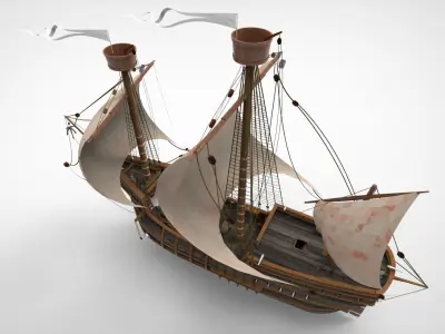 Sailing Ship 3D model shop