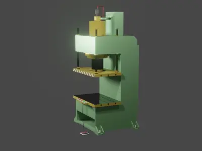 Hydraulic press stamping machine for forming metal sheet 3D model