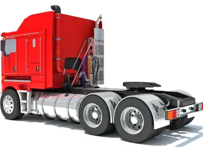 Generic Semi Truck 3D model shop