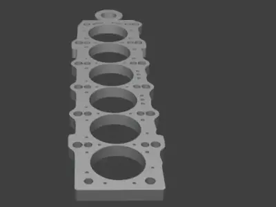 2JZ Engine Gasket Keychain - 3D Model for 3D Printing 3D print model