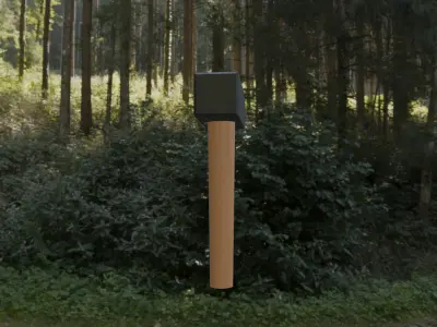 simple hammer Free 3D model purchase