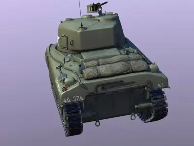 Sherman M4-A1 3D model