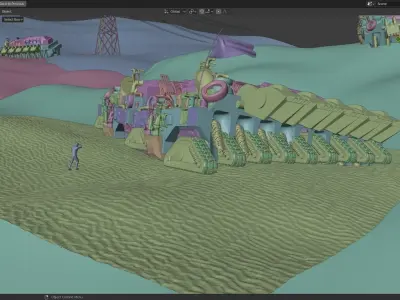 desert rig project file made with blender 3D model