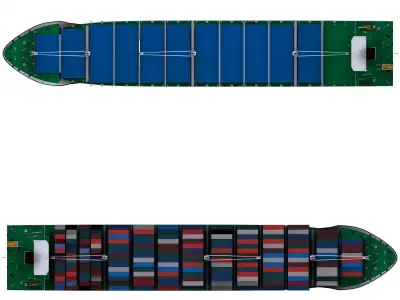Container Ship - 02 - 3D model