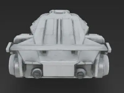 3D Printable Sci Fi Cargo Dropship 3D print model