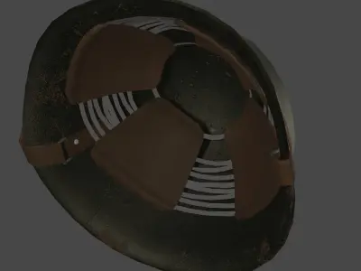 SSH68 Helmet Belt Up Low-poly 3D model