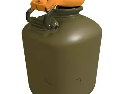 Military Canteen Water Bottle Low-poly 3D model purchase