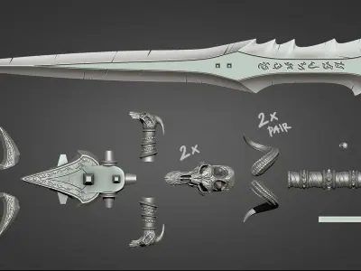 Lich King - Frostmourne v1 3D print model