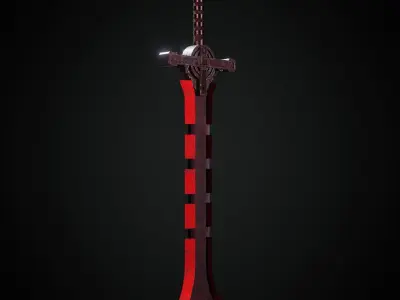 Sword  Low-poly 3D model get