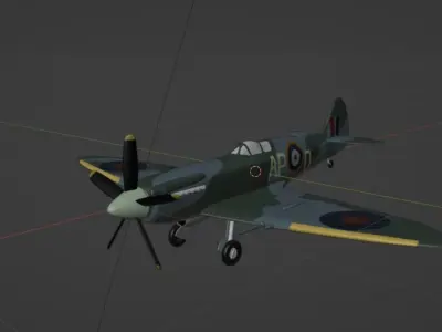 Aircraft  Low-poly 3D model