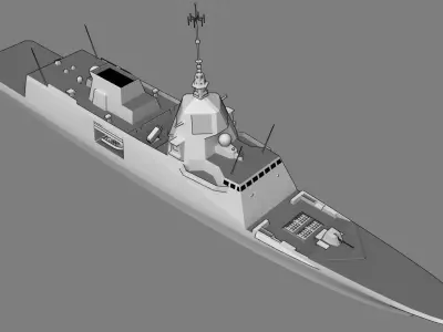 FFG FREDA class Low-poly 3D model