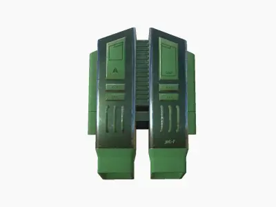 Jetpack F09 Green Metal - SciFi Character Design Low-poly 3D model