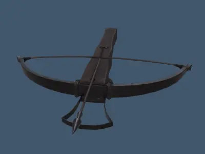 Fantasy Style Crossbow Free low-poly 3D model