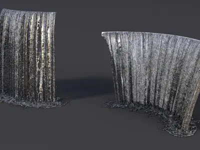 Waterfalls Collection 13 3D models  3D model