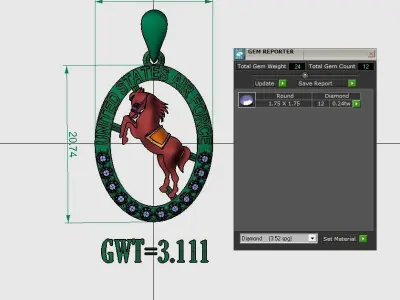FASION PENDANT UNIK 3D model buy