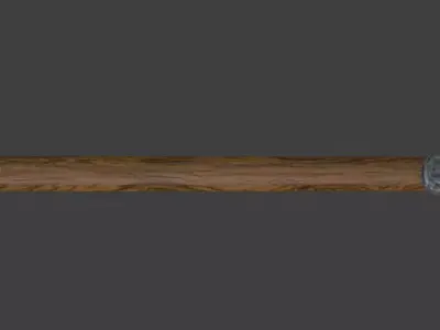 Viking Spear 3D Model v01 Low-poly 3D model