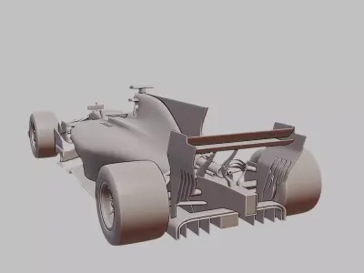 F1 2010 Formula One Racing Car 3D Printable Model 3D print model