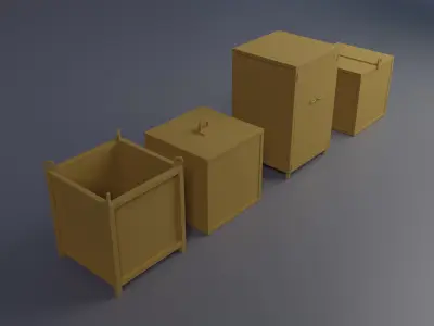 Some Manufacturing Stuff - 3D Model - no texture Low-poly 3D model