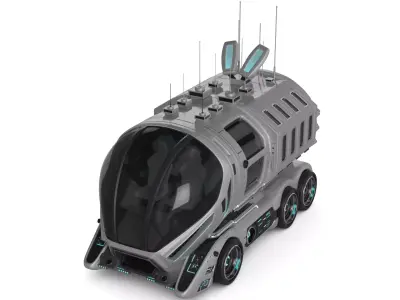 Broadcast Vehicle 3D model by adamhazard