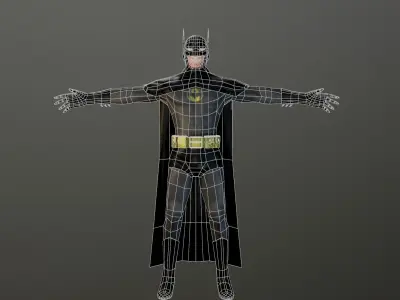 Batman 3d Model - Low-poly Free low-poly 3D model