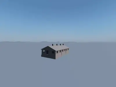 house in sky Free low-poly 3D model