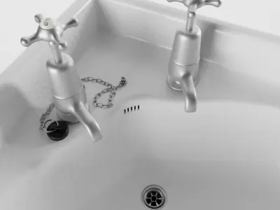 Victorian Corner Sink 3D model