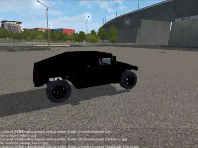 Humvee Car Low-poly 3D model