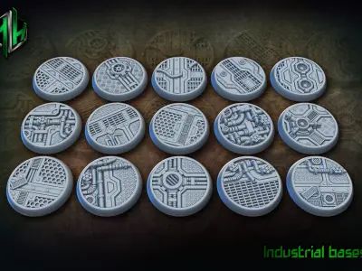 industrial bases 3D print model