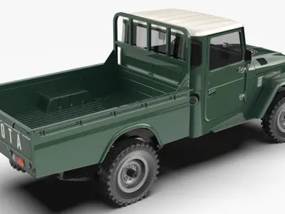 Toyota Land Cruiser FJ45 Pickup 1978 3D model