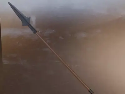 Ancient Spear Free low-poly 3D model