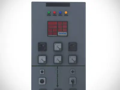 33 kv Control Panel  Low-poly 3D model