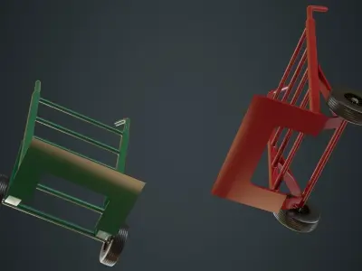 Hand Truck 2A Low-poly 3D model