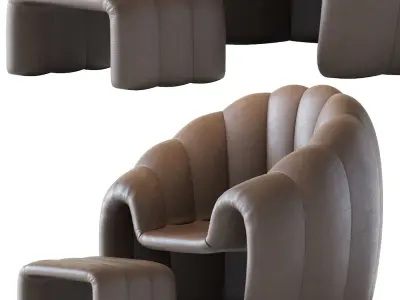 Armchair Art Shell 3D model
