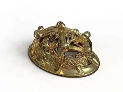 Viking brooch 3D model