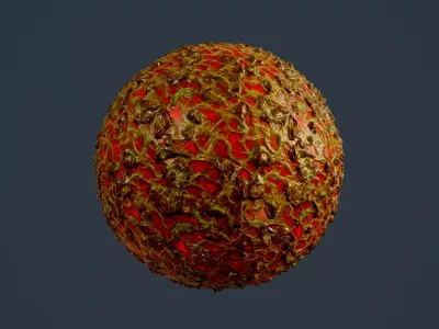Sci-fi Alien Creature Environment Seamless PBR Texture 33 Texture