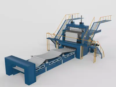 Paper Making Equipment 3D model