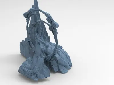 Enlightenment mountain pillar  3D model