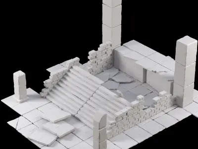 Old ruin 3D model
