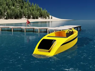 Banana boat 3D model